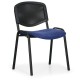 Konferenčná stolička Viva Mesh - čierne nohy - Modrá