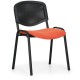 Konferenčná stolička Viva Mesh - čierne nohy - Oranžová