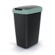 Odpadkový kôš s farebným vekom, 12 l - Zelená / čierna
