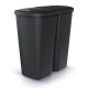 Odpadkový kôš DUO čierny, 45 l - Čierna