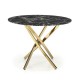 Jedálenský stôl Raymond 2 - Čierny mramor / zlatá