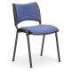 Konferenčná stolička SMART - čierne nohy - Modrá