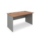 Stôl SimpleOffice 140 x 80 cm - Orech vlašský / sivá