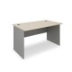 Stôl SimpleOffice 140 x 80 cm - Dub svetlý / sivá