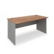 Stôl SimpleOffice 160 x 80 cm - Orech vlašský / sivá