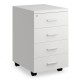 Kontajner SimpleOffice 40 x 48 cm - 4 zásuvky - Biela