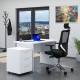 Zostava kancelárskeho nábytku Visio 1, 120 cm - Biela