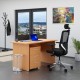Zostava kancelárskeho nábytku Visio 1, 140 cm - Buk