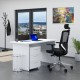 Zostava kancelárskeho nábytku Visio 1, 140 cm - Biela