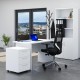 Zostava kancelárskeho nábytku Visio 2, 120 cm - Biela
