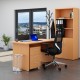 Zostava kancelárskeho nábytku Visio 2, 140 cm - Buk