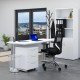 Zostava kancelárskeho nábytku Visio 2, 160 cm - Biela
