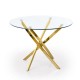 Jedálenský stôl Raymond - Číra / zlatá