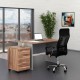 Zostava kancelárskeho nábytku SimpleOffice 1, 120 cm - Orech vlašský / sivá