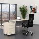Zostava kancelárskeho nábytku SimpleOffice 1, 120 cm - Dub svetlý / sivá