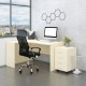 Zostava kancelárskeho nábytku SimpleOffice 2, 140 cm, ľavá - Breza