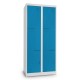 Kovová šatníková skrinka Z, 80 x 50 x 180 cm, cylindrický zámok - Modrá - RAL 5012