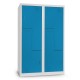 Kovová šatníková skrinka Z, 120 x 50 x 180 cm, cylindrický zámok - Modrá - RAL 5012