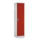 Univerzálna kovová skriňa, 50 x 40 x 185 cm, cylindrický zámok - Červená - RAL 3000