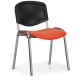 Konferenčná stolička Viva Mesh - chrómované nohy - Oranžová