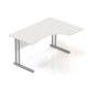 Ergonomický stôl Visio 140 x 100 cm, pravý - Biela