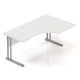 Ergonomický stôl Visio 160 x 100 cm, pravý - Biela