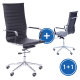 Kancelárska stolička Prymus New 1 + 1 ZADARMO - Čierna