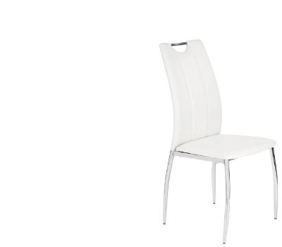 Biele jedálenské stoličky